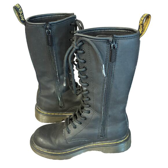 Dr. Martens 1914 Juniors Tall Leather Boots Unisex Size 13 - Picture 6 of 8